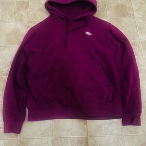 Nike Men's Maroon Hoodie